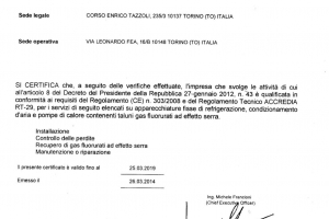 Certificato di Qualifica delle Imprese